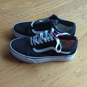 Vans Black and White Women's Shoes